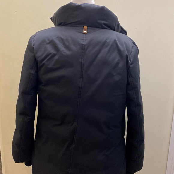 Mackage black parka luxurious down water-repellent rain windproof mid-length - Picture 3 of 15